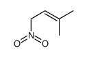 3-methyl-1-nitrobut-2-ene结构式