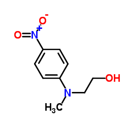 N-乙醇基-N-甲基-对硝基苯胺结构式