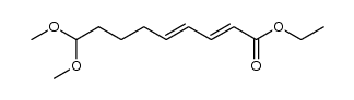 ethyl (2E,4E)-9,9-dimethoxy-nona-2,4-dienoate结构式