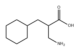 3-amino-2-(cyclohexylmethyl)propanoic acid structure