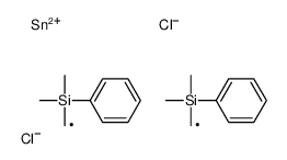 [dichloro-[[dimethyl(phenyl)silyl]methyl]stannyl]methyl-dimethyl-phenylsilane Structure