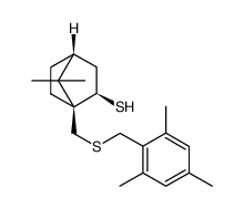 (1S,2R,4R)-7,7-dimethyl-1-[(2,4,6-trimethylbenzylsulfanyl)methyl]bicyclo[2.2.1]heptane-2-thiol结构式