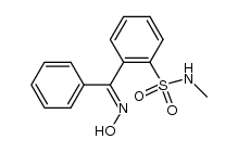 2-(hydroxyimino-phenyl-methyl)-N-methyl-benzenesulfonamide Structure