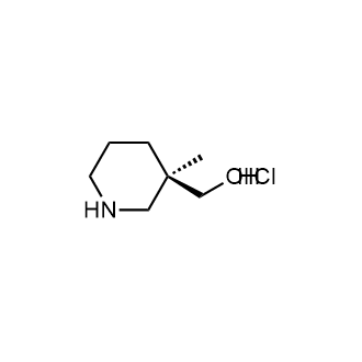 (R)-(3-methylpiperidin-3-yl)methanol hydrochloride structure