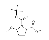 (2S)-1-tert-Butyl2-methyl5-methoxypyrrolidine-1,2-dicarboxylate Structure