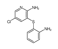 3-(2-amino-phenylsulfanyl)-5-chloro-pyridin-2-ylamine结构式