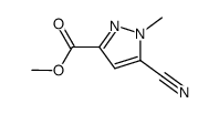 5-氰基-1-甲基-1H-吡唑-3-羧酸甲酯结构式