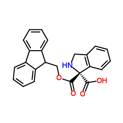 (R,S)-FMOC-1,3-DIHYDRO-2H-ISOINDOLE CARBOXYLIC ACID Structure