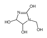 4,5-dihydroxy-1-(hydroxymethyl)imidazolidin-2-one Structure