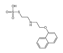 1-[2-(2-sulfosulfanylethylamino)ethoxy]naphthalene Structure