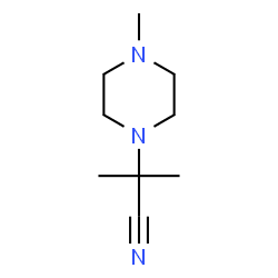 2-METHYL-2-(4-METHYLPIPERAZIN-1-YL)PROPANENITRILE Structure