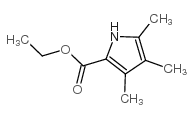 1H-Pyrrole-2-carboxylicacid, 3,4,5-trimethyl-, ethyl ester Structure