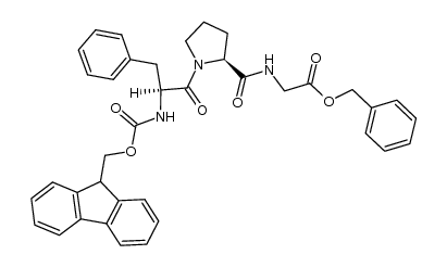 Fmoc-Phe-Pro-Gly-OBzl结构式