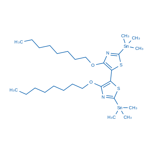 4,4'-Bis(octyloxy)-2,2'-bis(trimethylstannyl)-5,5'-bithiazole Structure