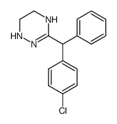 3-(p-Chloro-α-phenylbenzyl)-1,4,5,6-tetrahydro-1,2,4-triazine Structure