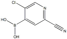 5-Chloro-2-cyanopyridine-4-boronic acid结构式