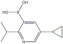 2-(iso-Propyl)-5-(cyclopropyl)pyridine-3-boronic acid结构式