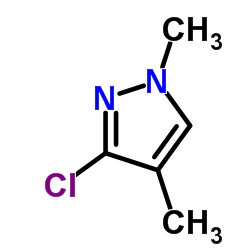 3-Chloro-1,4-dimethyl-1H-pyrazole结构式