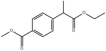(±)-methyl 4-(1-ethoxy-1-oxopropan-2-yl)benzoate结构式