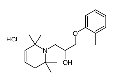 1-(2-methylphenoxy)-3-(2,2,6,6-tetramethyl-3H-pyridin-1-yl)propan-2-ol,hydrochloride Structure