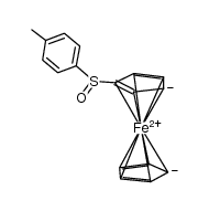 (SS)-ferrocenyl(para-tolyl)sulfoxide结构式