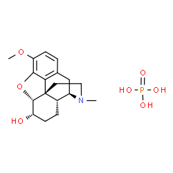 Morphinan-6α-ol, 4,5α-epoxy-3-methoxy-17-methyl-, phosphate (1:1) (salt) (8CI) Structure