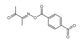 3-(((4-nitrobenzoyl)oxy)imino)butan-2-one结构式