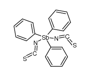 triphenylantimony diisothiocyanate Structure