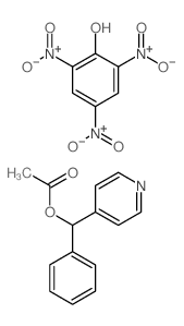 (phenyl-pyridin-4-yl-methyl) acetate; 2,4,6-trinitrophenol结构式