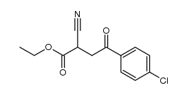 Ethyl 4-(4-chlorophenyl)-2-cyano-4-oxobutanoate Structure