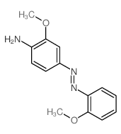 2-Methoxy-4-(o-methoxyphenylazo)aniline structure