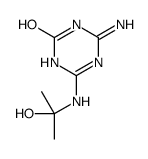 2-amino-6-(2-hydroxypropan-2-ylamino)-1H-1,3,5-triazin-4-one Structure