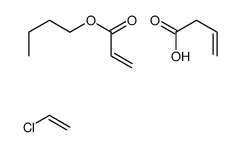 but-3-enoic acid,butyl prop-2-enoate,chloroethene Structure