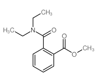 Benzoic acid,2-[(diethylamino)carbonyl]-, methyl ester结构式