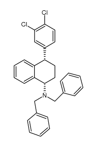 (1S,4S)-N,N-(dibenzyl)-4-(3,4-dichlorophenyl)-1,2,3,4-tetrahydro-1-naphthalenamine Structure