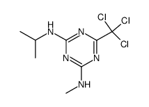 N-isopropyl-N'-methyl-6-trichloromethyl-[1,3,5]triazine-2,4-diamine结构式