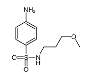 4-amino-N-(3-methoxypropyl)benzenesulfonamide结构式