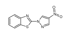 2-(4-nitro-pyrazol-1-yl)-benzothiazole结构式