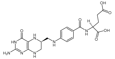 5,6,7,8-tetrahydrofolic acid structure