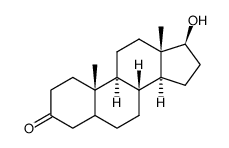 17β-hydroxyandrostan-3-one结构式