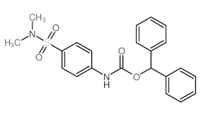 Carbanilic acid,p-(dimethylsulfamoyl)-, diphenylmethyl ester (8CI) Structure