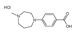 4-(4-METHYLPERHYDRO-1,4-DIAZEPIN-1-YL)BENZOIC ACID HYDROCHLORIDE HYDRATE structure