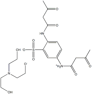 Triethanolamine 2,5-bis[(1,3-dioxobutyl)amino]benzenesulfonate (salt) Structure