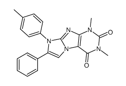 1,3-dimethyl-7-phenyl-8-p-tolyl-1H,8H-imidazo[2,1-f]purine-2,4-dione Structure