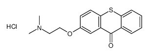 2-[2-(dimethylamino)ethoxy]thioxanthen-9-one,hydrochloride Structure