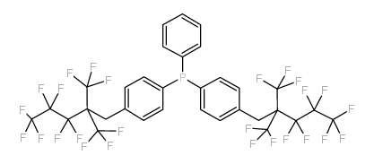 bis[4-[3,3,4,4,5,5,5-heptafluoro-2,2-bis(trifluoromethyl)pentyl]phenyl]-phenylphosphane Structure