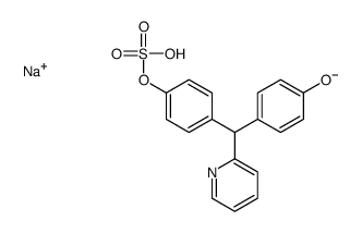 sodium,4-[pyridin-2-yl-(4-sulfooxyphenyl)methyl]phenolate Structure