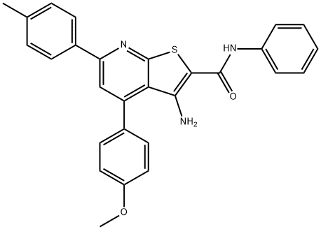 3-amino-4-(4-methoxyphenyl)-6-(4-methylphenyl)-N-phenylthieno[2,3-b]pyridine-2-carboxamide picture