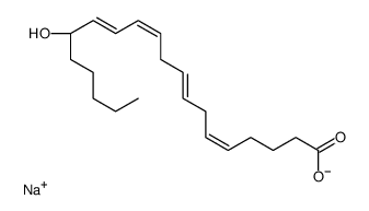 sodium,(5Z,8Z,11Z,13E,15S)-15-hydroxyicosa-5,8,11,13-tetraenoate结构式