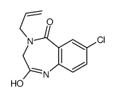 7-chloro-4-prop-2-enyl-1,3-dihydro-1,4-benzodiazepine-2,5-dione结构式